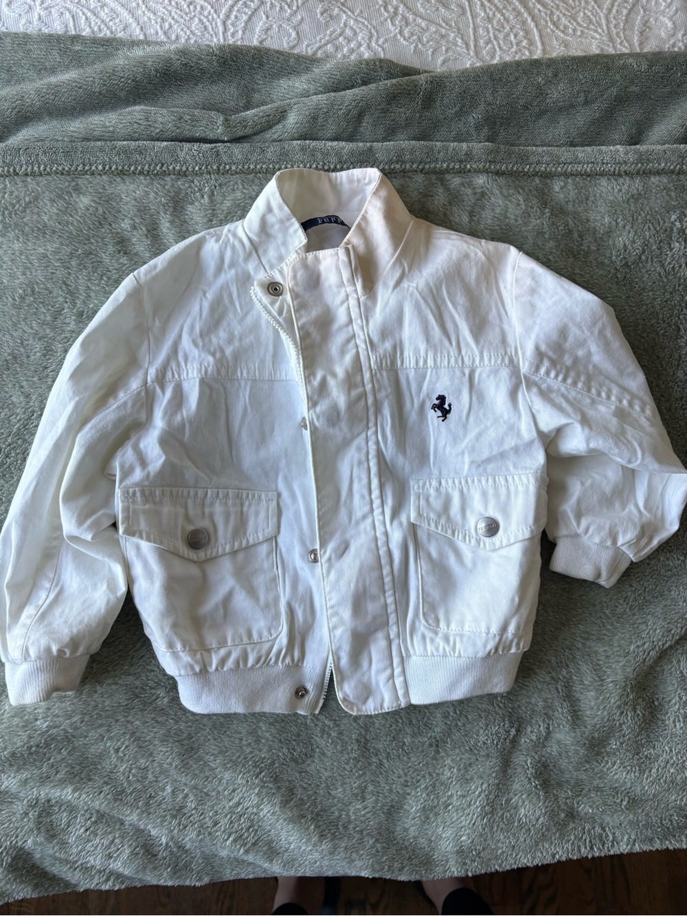 Ferrari White Kids Jacket